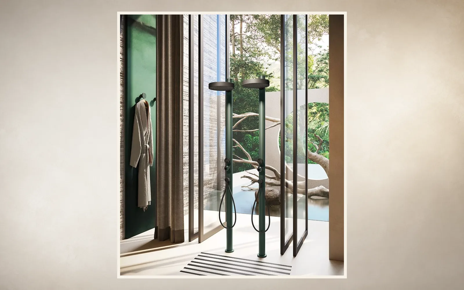 Цветная уличная душевая колонна GESSI Origini Outdoor