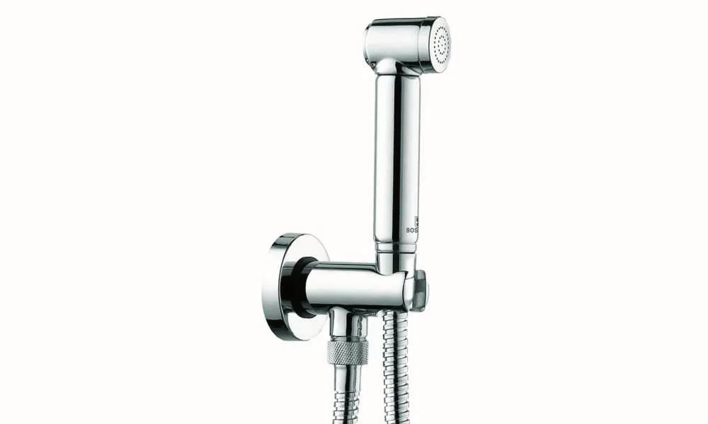 Bossini C69004 — держатель с защитным перекрытием Лейка и держатель Bossini C69004 с защитным перекрытием