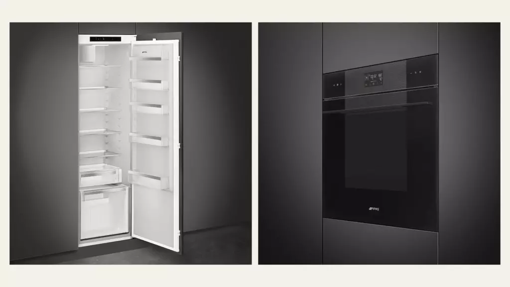 Встраиваемый холодильник Smeg S9L174D1D и духовой шкаф Smeg SO6102S3PB3 на официальных фотографиях производителя