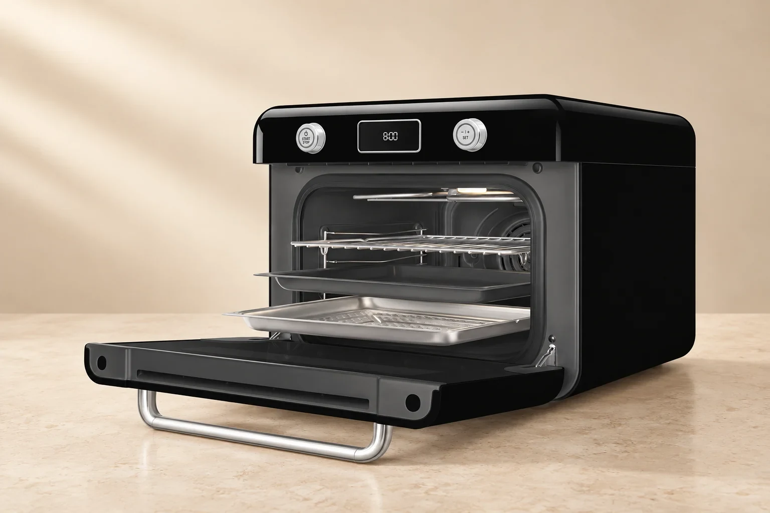 Камера и комплектные аксессуары Smeg COF01BLEU Открытая камера Smeg COF01BLEU с решёткой и комплектными противнями