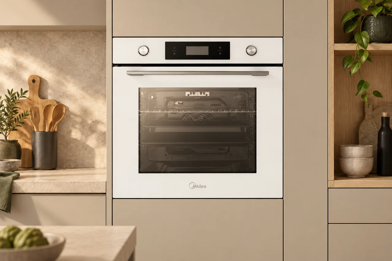 Техника Midea — стилизованное окружение на основе официального фото