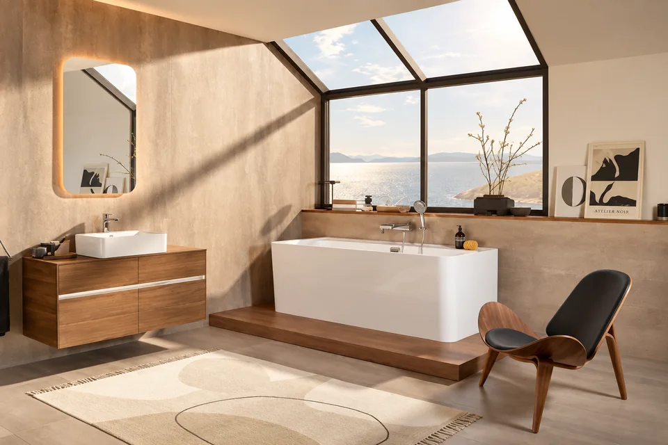 Villeroy & Boch Collaro в интерьере — адаптация света и окружения по официальному фото